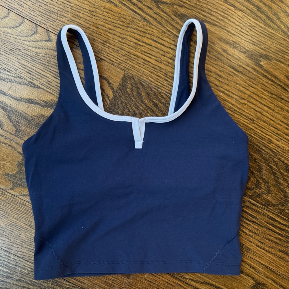 Lululemon blue and white align tank